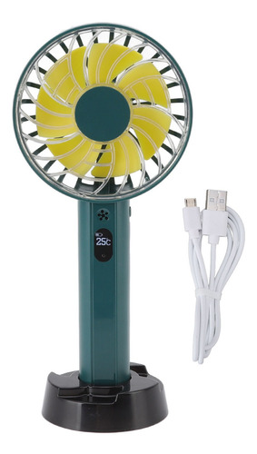 Miniventilador Portátil, Viento Fuerte, Carga Usb, Hoja Gran