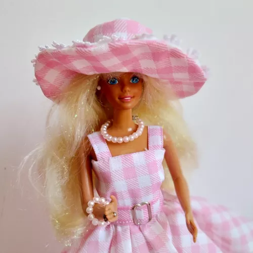 Vestido Boneca Barbie Filme 2023 Roupa Do Ken Margot Robbie