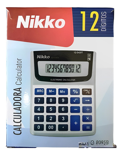 Calculadora Grande 12digito Nikko Al Mayor Y Detal