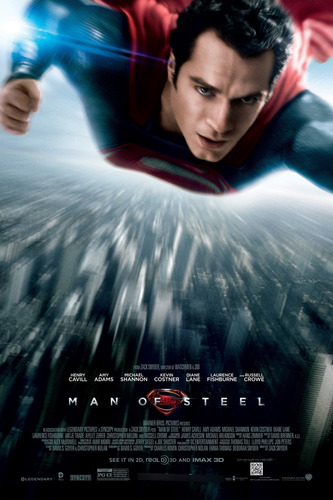 Poster Lona Vinilica - Man Of Steel (2013)
