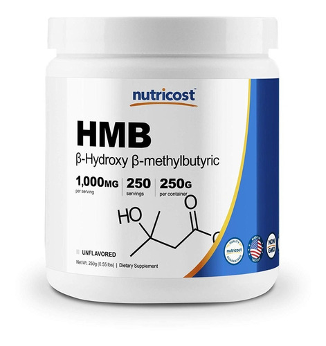 Nutricost Hmb Suplemento Polvo 250g Americano