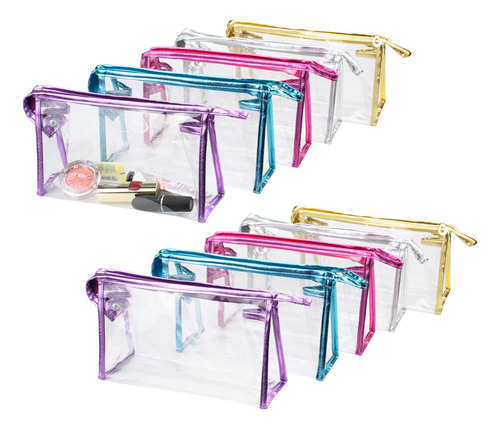 Hedume 10 Bolsas De Cosmeticos Transparentes Impermeables Y 