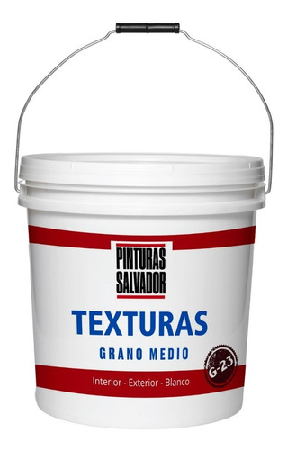 Marmolina Texturas Grano Medio  Blanco Tineta 25kg. Salvador