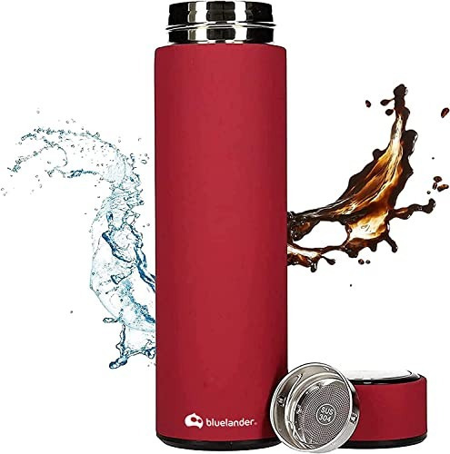 Termo Acero Inoxidable 500 Ml Diseño Elegante Hermético Color Rojo