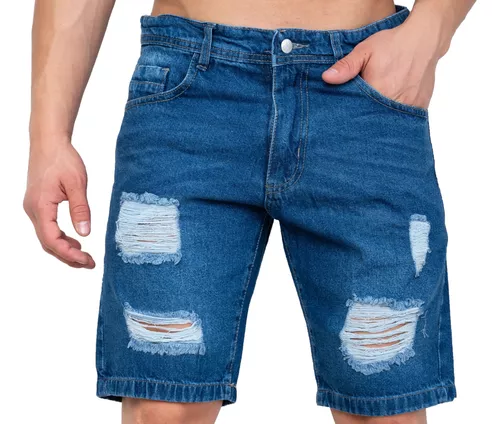 Pantalones Cortos Hombre Jeans