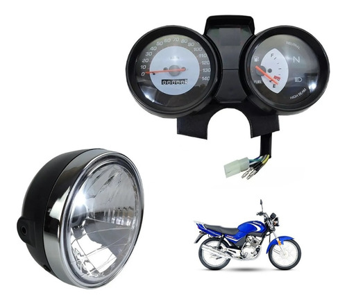 Painel + Farol Yamaha Ybr 125 Completo 2000 / 2005 Promoção