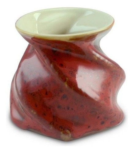Vaso De Cerâmica Camélia 11cm Vermelho Reagente Ceraflame De