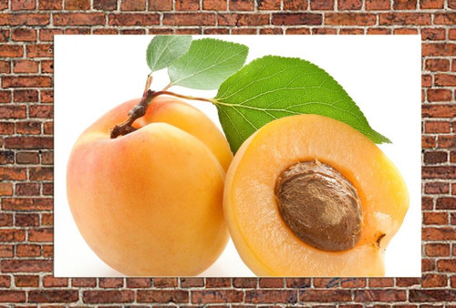 Vinilo Decorativo 40x60cm Durazno Peach Frutas Dulce
