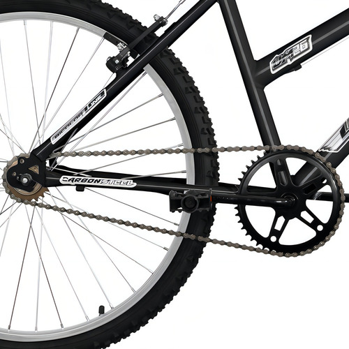 Bicicleta Sem Marcha Aro 26 Masculino Feminino Cor Preto
