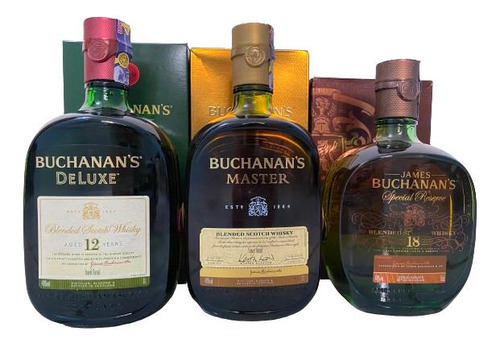 Combo De Buchanans Deluxe,master Y James  18 Las 3 De 750ml 