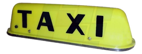 Cartel Para Taxi Luz Base Imantada Luminosa 12v Amarillo