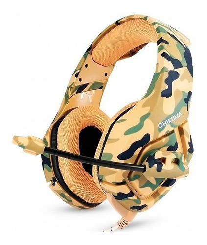 Gamer Fone Headset Camuflado Pc Ps4 Xbox Celular Onikuma K1