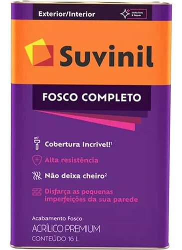 Tinta Acrílica Fosca Marine 18 Litros - 50146049 - Suvinil