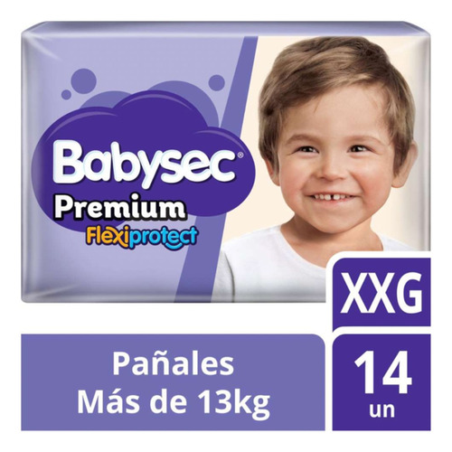 Pañales Babysec Premium Flexiprotect 4 Paquetes Xxg