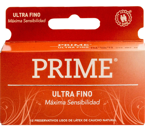 Imagen 1 de 1 de Preservativo De Látex Prime Ultrafino X 12 Un