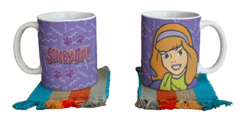 Taza Blanca Sublimada 11 Oz Scooby Doo F495 Blanco