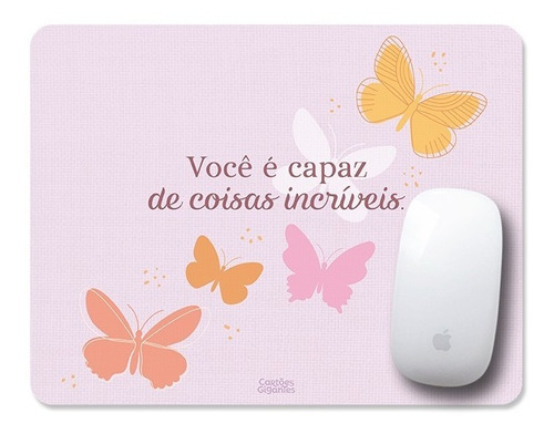 Mousepad Borboletas Cartões Gigantes Presente De Qualidade