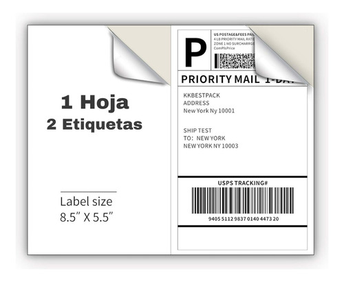 Etiquetas Tamaño Carta Para Guías Y Mercado Envíos
