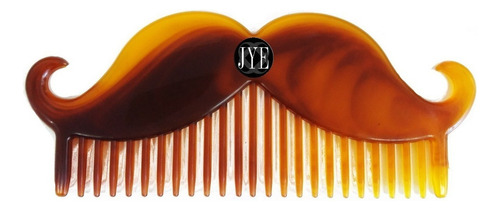 Peine Barba Cabello Bigote Forma De Bigote Jye Plastico Color Cafe