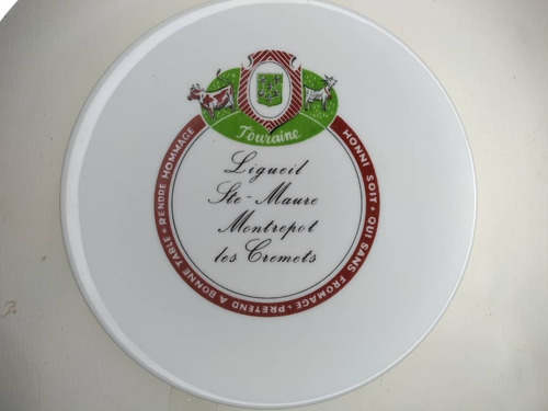 Plato De Porcelana Champs-elysees Paris France, Touraine, En