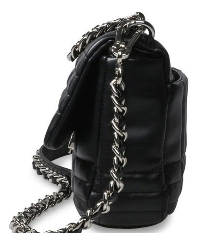 Bolsa Steve Madden Bterra-q Color Negro Con Correa De Cadena Para Mujer