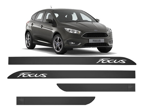 Jogo De Friso Lateral Ford Focus Cinza Novara 2013/2014