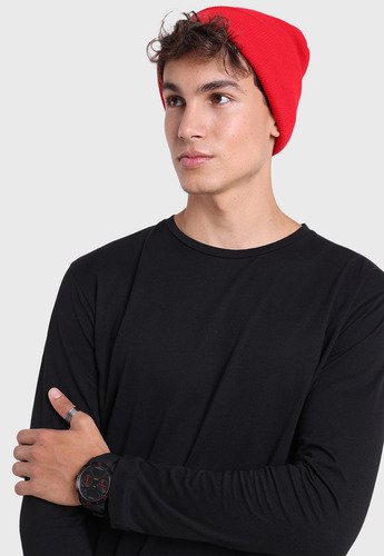 Imagen 3 de 6 de Polera Manga Larga Hombre Soviet Spo2730ne