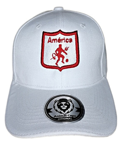 Gorra Jockey De América De Cali Blanca Gorro Del América