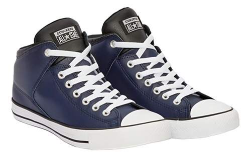 Zapatilla Cuero Urbana Converse Ctas High A00800c Blue