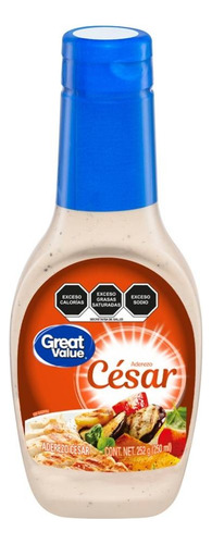 3 Pzas Nuevo Aderezo Great Value César 250 Ml