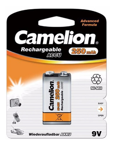 Bateria Recargable De 9v Camelion
