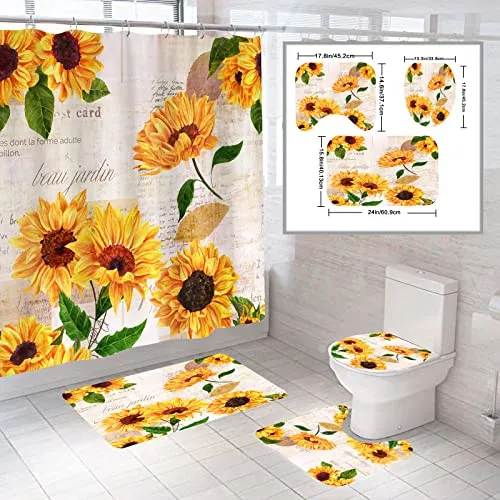 comprar Juego De Cortinas De Baño Mightree, 4 Unidades, 71 X 65 PuLG