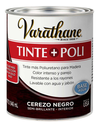 Tinta + Poliuretano Para Madera Varathane Rust Oleum 0.946l