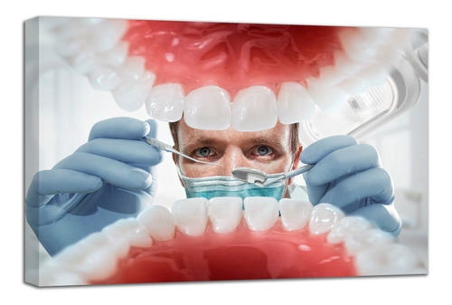 Cuadro Moderno Canvas Limpieza Dental Consultorios  90x140