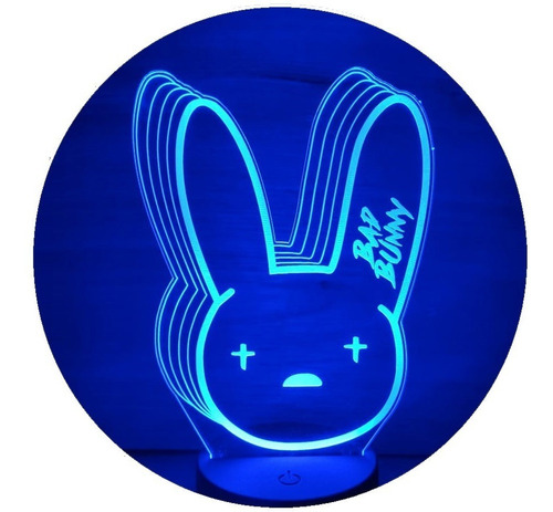 Lampara Led 3d Bad Bunny 