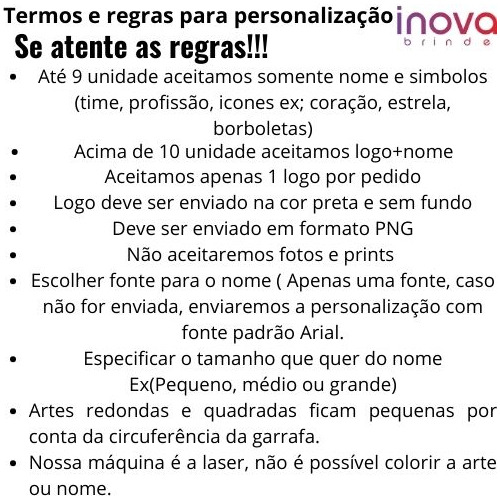 15 Garrafa Inox 750ml Com Alça - Personalizada