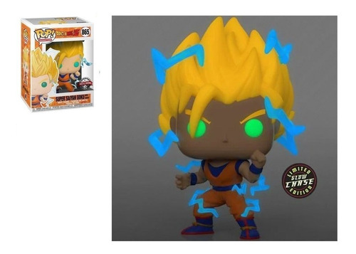 Funko Pop Super Saiyan Goku With Energy #865 Chase Glow