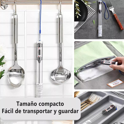 2pz Termómetro Digital Lcd -50° A 300° Termómetro De Cocina