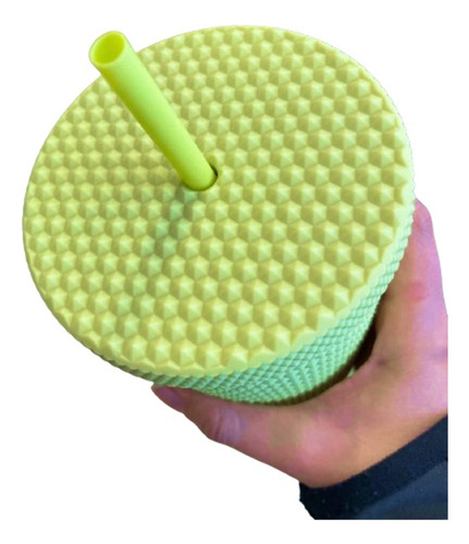 Vaso Starbucks Studded Verde Limón Con Popote Venti Lima Color Verde Lima