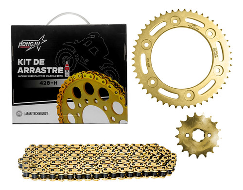 Kit Arrastre Hongju Dorada 48t-17t-428h-142l Xr190