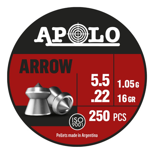 Balines Apolo Arrow 5.5 X750u - Punta Hueca Pluma Apolo Shop