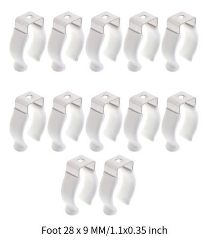 12 Piezas De Soporte De Clips, Con Envoltura Para Pies