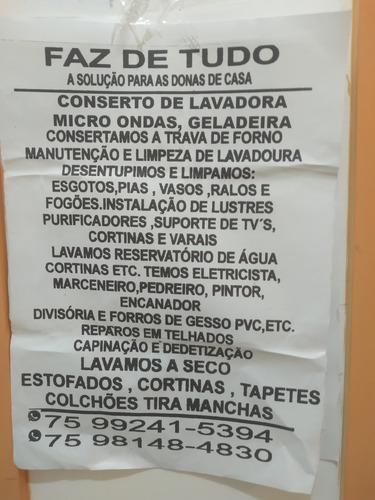 Dispomos De Todos Os Serviços Que Consta No Cartaz.