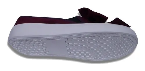 Tenis Moño Plataforma Suave Slip On Mujer