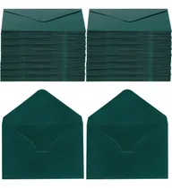 Comprar Jiebor 100 Sobres Verdes A7, Sobres Para Tarjetas De Regalo,