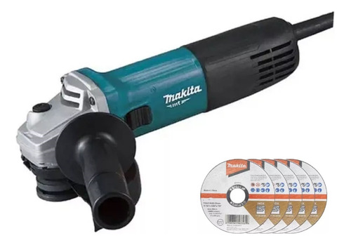 Esmerilhadeira Lixadeira 850w M9511b + 5discos Corte Makita