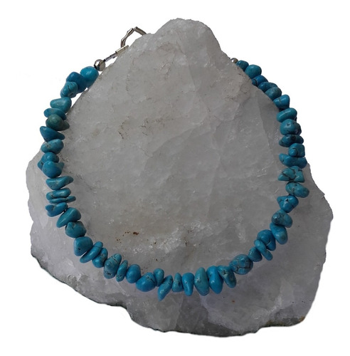 Pse1573 Pulsera Piedra Magnesita Turquesa