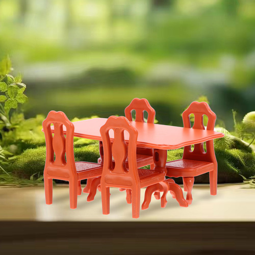 1 Juego De 5 Minimesas Y Sillas Mini House Para Niños