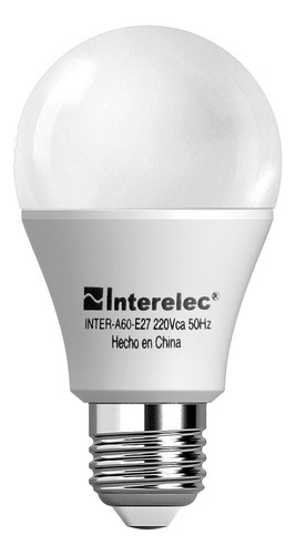 Lámpara Foco Led Interelec 18w = 140w Bulbo E27 Luz Cálida