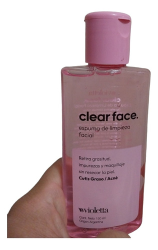 Clear Face Espuma De Limpieza Facial Violetta 